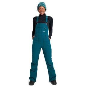 Burton Avalon Bib Overalls Womens Medium Emerald Green Snowboard Ski READ
